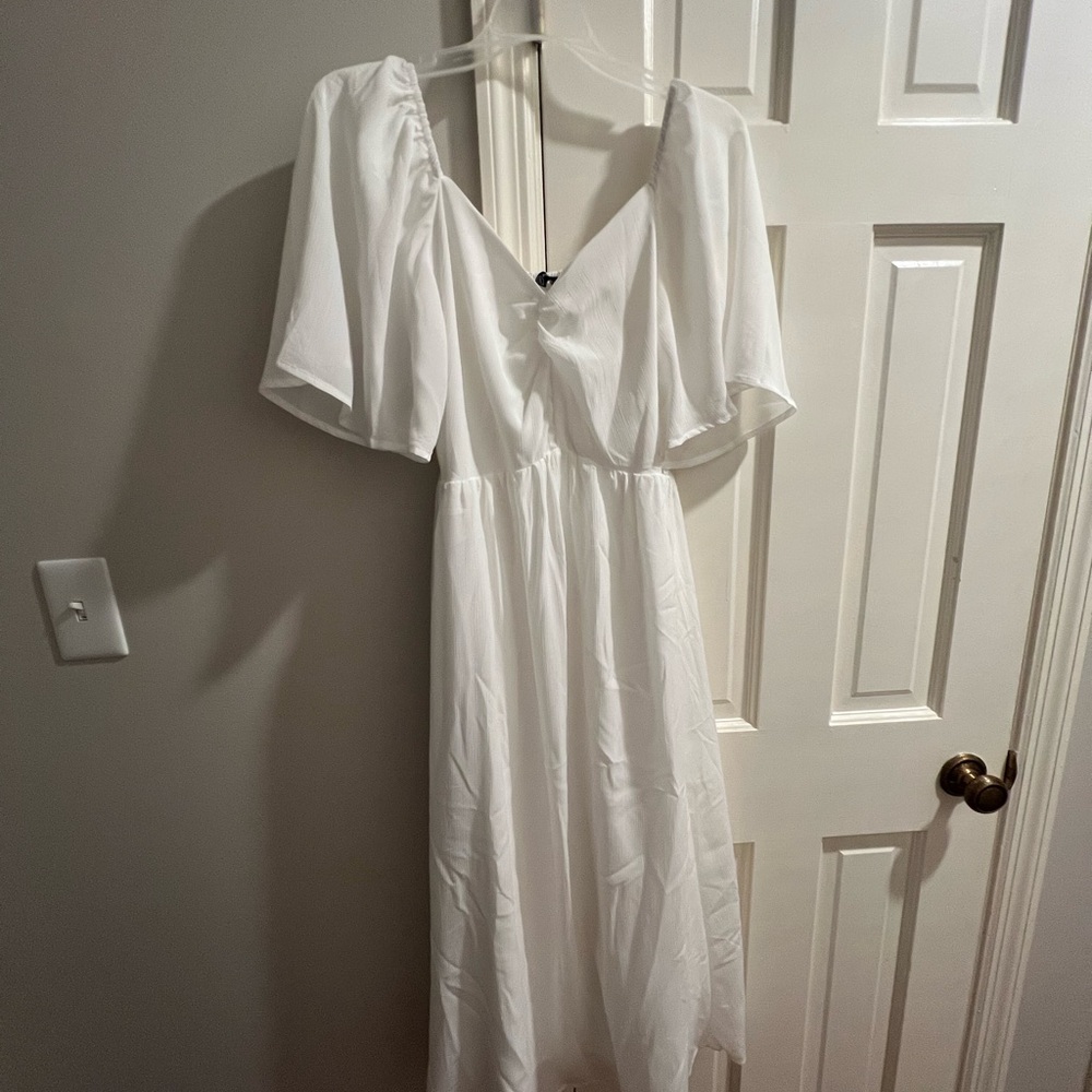 Elegant White Women's Dress